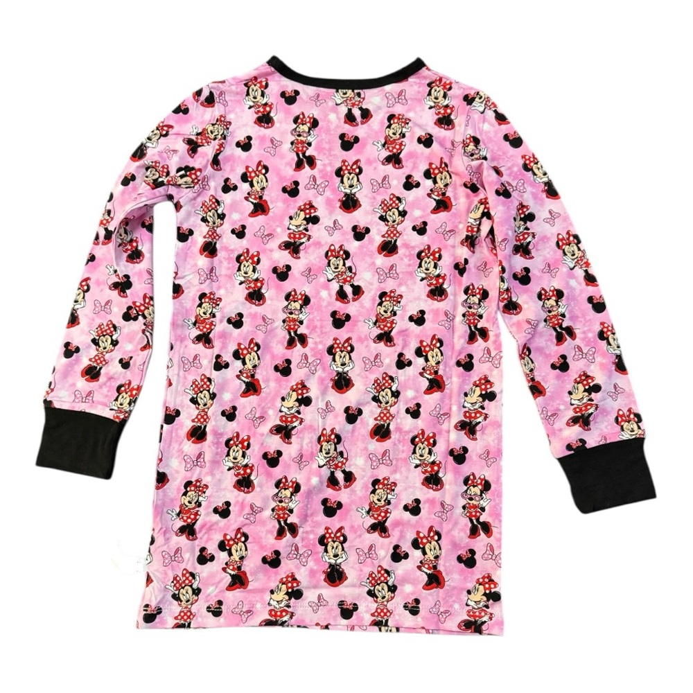 Charming BOJC Pink Minnie Mouse 2 Piece Bamboo Long Sleeve Pajama Set - Picture 2 of 4